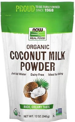 NOW Foods, Real Food, Bio-Kokosmilchpulver, 340 g (12 oz.)