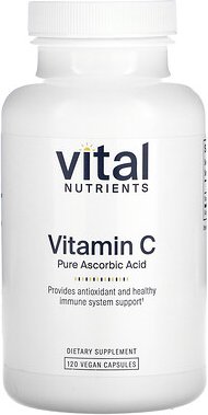 Thumbnail - Vital Nutrients, Vitamin C, 120 vegane Kapseln (1.000 mg pro Kapsel)