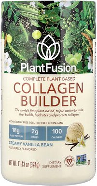 Thumbnail - PlantFusion, Complete Plant-Based Collagen Builder, pflanzlicher Kollagenaufbau, cremige Vanilleschote, 324 g (11,43 oz....