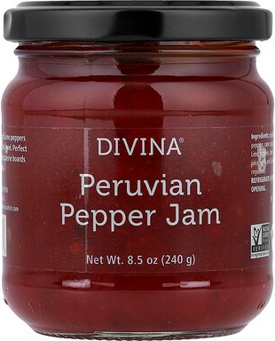 Divina, Peruvian Pepper Marmelade, peruanische Pfeffermarmelade, 240 g (8,5 oz.)