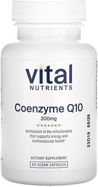 Vital Nutrients, Coenzym Q10, 200 mg, 60 vegane Kapseln