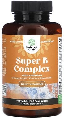 Thumbnail - Nature's Craft, Super-B-Komplex, hochwirksam, 100 Tabletten