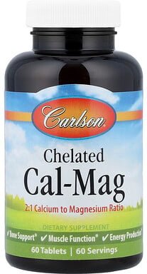 Carlson, Chelatiertes Cal-Mag, 60 Tabletten