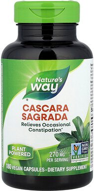 Thumbnail - Nature's Way, Cascara Sagrada, Cascara Sagrada, 270 mg, 180 vegane Kapseln