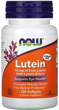 Thumbnail - NOW Foods, Lutein, 10 mg, 120 Weichkapseln
