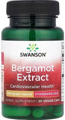 Swanson, Bergamotte-Extrakt, 500 mg, 30 pflanzliche Kapseln