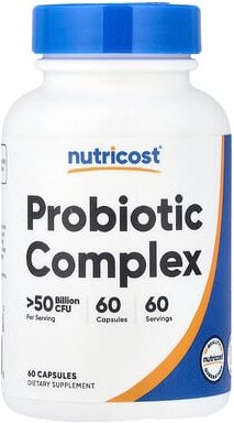 Nutricost, Probiotic Complex, Probiotika-Komplex, >50 Milliarden KBE, 60 Kapseln