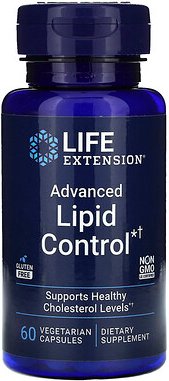Thumbnail - Life Extension, Advanced Lipid Control, verbesserte Lipidkontrolle, 60 pflanzliche Kapseln (500 mg pro Kapsel)