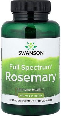 Swanson, Full Spectrum® Rosemary, Rosmarin, 400 mg, 90 Kapseln