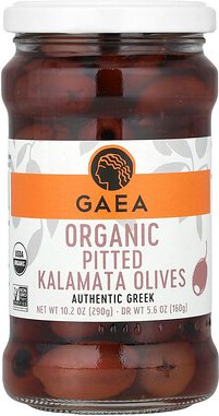 Gaea, Biologische entkernte Kalamata-Oliven, 10,2 oz (290 g)