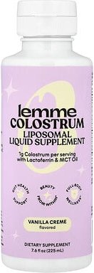 Lemme, Colostrum, liposomales flüssiges Ergänzungsmittel, Vanillecreme, 225 ml (7,6 fl. oz.)
