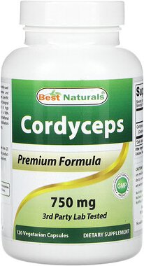 Best Naturals, Cordyceps, Premium-Formel, 750 mg, 120 vegetarische Kapseln