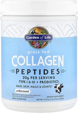 Garden of Life, Grass Fed Collagen Peptides, Kollagenpeptide von grasgefütterten Kühen, geschmacksneutral, 280 g (9,87 o...