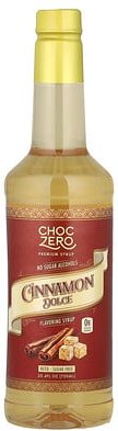 ChocZero, Premium Syrup, Cinnamon Dolce, hochwertiger Sirup, zuckerfrei, 750 ml (25,4 fl. oz.)