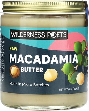 Wilderness Poets, Raw Macadamia Butter, rohe Macadamia-Butter, 227 g (8 oz.)