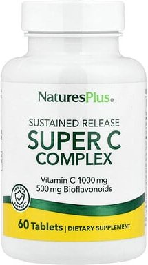 Thumbnail - NaturesPlus, Super C Complex, Vitamin-C-Komplex, anhaltende Freisetzung, 60 Tabletten