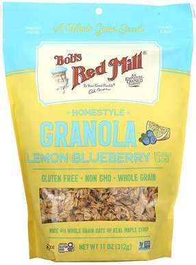 Thumbnail - Bob's Red Mill, Pan-Baked Granola, pfannengebackenes knuspriges Müsli, Zitrone-Blaubeere, 312 g (11 oz.)