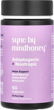 Mindhoney, SYNC, Adaptogenic x Nootropic, adaptogenes x Nootropikum, 60 Kapseln