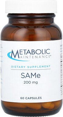Metabolic Maintenance, SAMe, 200 mg, 60 Kapseln