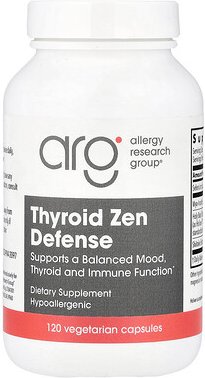 Allergy Research Group, Thyroid Zen Defense, Schilddrüsen-Zen-Defense, 90 pflanzliche Kapseln