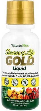 Thumbnail - NaturesPlus, Source of Life, Gold® Liquid, flüssiges Ergänzungsmittel, tropische Früchte, 240 ml (8 fl. oz.)