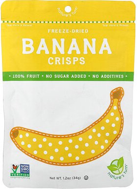 Nature's Turn, Freeze-Dried Banana Crisps, gefriergetrocknete Bananen-Chips, 34 g (1,2 oz.)