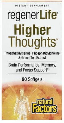 Thumbnail - Natural Factors, RegenerLife®, Higher Thoughts™, 90 Weichkapseln