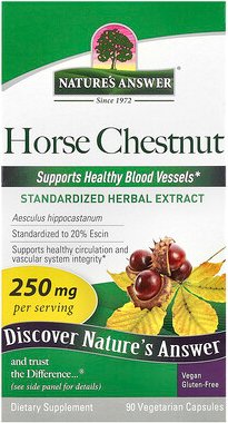 Thumbnail - Nature's Answer, Rosskastanie, 250 mg, 90 Vegetarische Kapseln