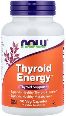 NOW Foods, Thyroid Energy™, 90 pflanzliche Kapseln