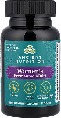 Ancient Nutrition, Women‘s Fermented Multi, fermentiertes Multivitaminpräparat für Frauen, 60 Kapseln