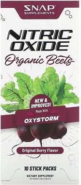 Snap Supplements, Stickoxid, Bio-Rote-Bete, Original-Beere, 10 Sticks, je 8,2 g (0,29 oz.)