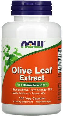NOW Foods, Olivenblätterextrakt, 100 Veg-Kapseln