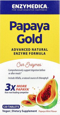 Enzymedica, Papaya Gold, Papaya-Minze, 120 Tabletten