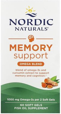 Thumbnail - Nordic Naturals, Memory Support, Omega-Mischung, 60 Weichkapseln