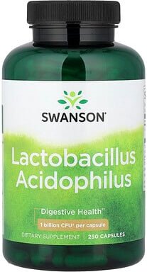 Swanson, Lactobacillus acidophilus, 1 Milliarde KBE, 250 Kapseln