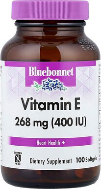 Bluebonnet Nutrition, Vitamin E, 268 mg (400 IU), 100 Weichkapseln