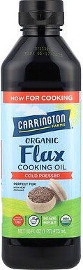 Carrington Farms, Organic Flax Cooking Oil, Bio-Flachs-Speiseöl, 473 ml (16 fl. oz.)