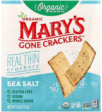 Mary's Gone Crackers, Organic Real Thin Crackers™, Sea Salt, Bio-Cracker mit Meersalz, 113 g (4 oz.)
