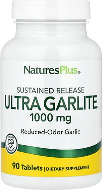 NaturesPlus, Ultra Garlite mit verzögerter Freisetzung, 1.000 mg, 90 Tabletten