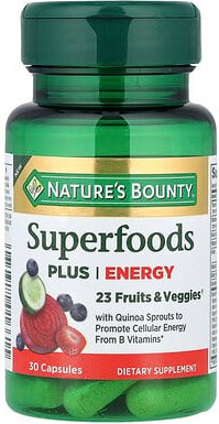 Nature's Bounty, Superfoods Plus Energy, Superfoods plus Energie, 30 Kapseln