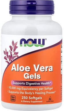 NOW Foods, Aloe Vera Gels, Aloe-Vera-Weichkapseln, 250 Weichkapseln (50 mg pro Weichkapsel)