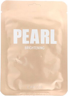 Lapcos, Pearl Sheet Beauty Mask, aufhellende Maske, 1 Tuch, 24 ml (0,81 fl. oz.)
