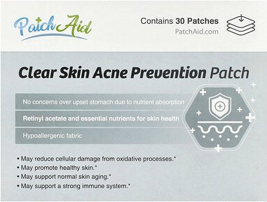PatchAid, Clear Skin Acne Prevention Patch, Pflaster zur Vorbeugung von Akne, 30 Pflaster