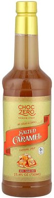 ChocZero, Premium Syrup, Premium-Sirup, gesalzenes Karamell, zuckerfrei, 750 ml (25,4 fl. oz.)