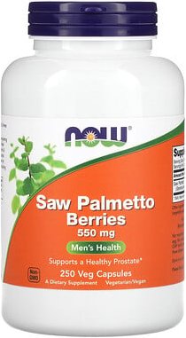 NOW Foods, Saw Palmetto Berries, Sägepalmenbeeren, 550 mg, 250 pflanzliche Kapseln