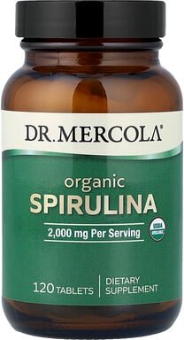 Dr. Mercola, Organic Spirulina, Bio-Spirulina, 120 Tabletten