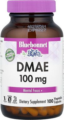 Bluebonnet Nutrition, DMAE, 100 mg, 100 pflanzliche Kapseln