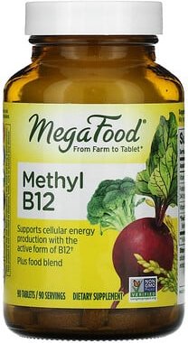 MegaFood, Methyl-B12, 90 Tabletten