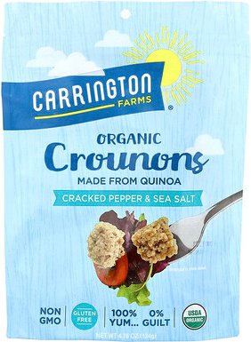 Carrington Farms, Organic Crounons, geknackte Pfefferkörner und Meersalz, 134 g (4,75 oz.)