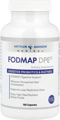 Arthur Andrew Medical, FODMAP DPE®, Ergänzungsmittel zur Unterstützung der Verdauung, 180 Kapseln